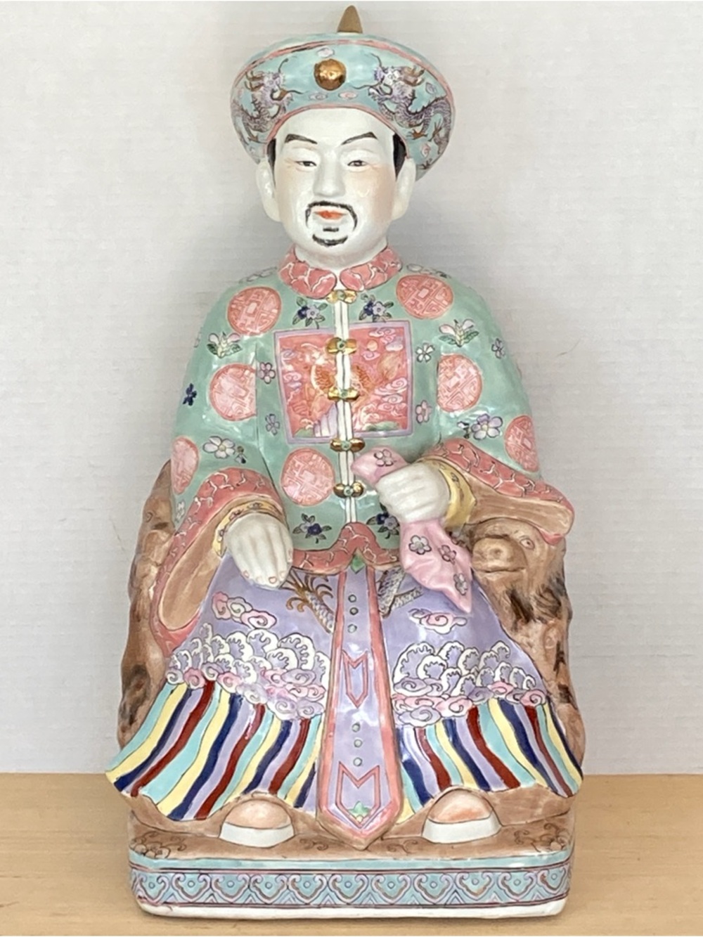 Vintage Porcelain Chinese Emperor